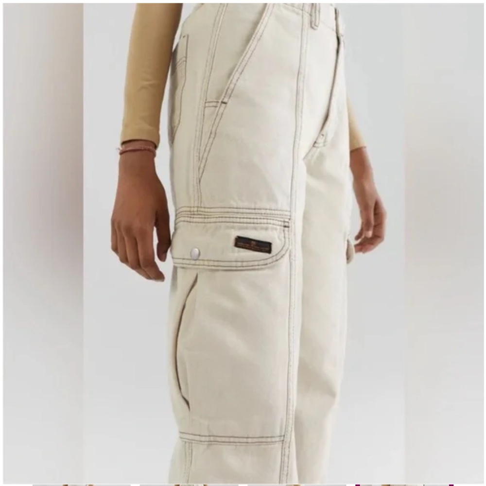 BDG Women’s Off White Relaxed Skate Jean Size 24 - Picture 3 of 10